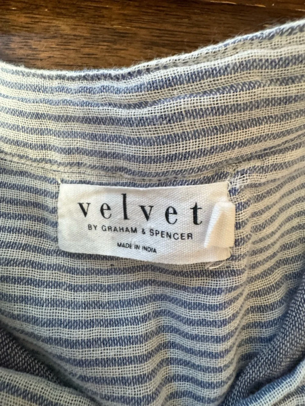 Velvet by Graham & Spencer Striped Button Tunic Shirt Dress Sz S